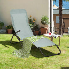 Load image into Gallery viewer, Gymax 2 PCS Outdoor Chaise Lounge Folding Stacking Reclining Chairs
