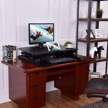 Load image into Gallery viewer, Gymax Height Adjustable Stand Up Desk Computer Workstation Lift Rising Laptop
