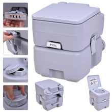 Load image into Gallery viewer, Gymax 5 Gallon 20L Portable Toilet Flush Travel Camping Outdoor/Indoor Potty Commode
