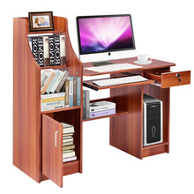 Load image into Gallery viewer, Gymax Computer Study Desk Laptop Table Writing Workstation W/Bookshelf

