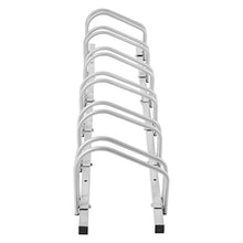 Load image into Gallery viewer, Gymax 6 Bike Bicycle Stand Parking Garage Storage Cycling Rack Silver
