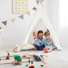 Load image into Gallery viewer, Gymax 5.5ft Portable Cotton Kids&#39; Play Tent Indian Tent Game Sleeping House Boys Girls
