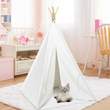 Load image into Gallery viewer, Gymax 5.5ft Portable Cotton Kids&#39; Play Tent Indian Tent Game Sleeping House Boys Girls
